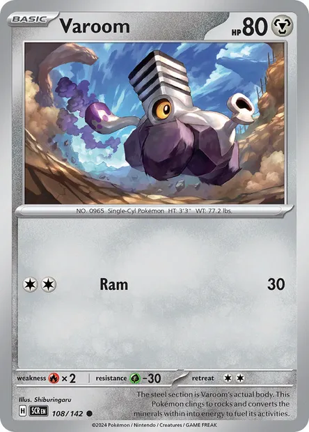Varoom, Pokémon card SCR 108 — Stellar Crown set