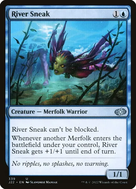 River Sneak, Magic card J22 339 — Jumpstart 2022 set