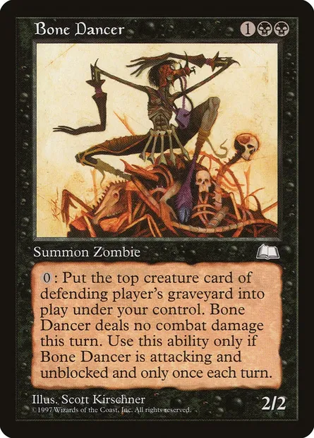Bone Dancer, Magic card WTH 62 — Weatherlight set