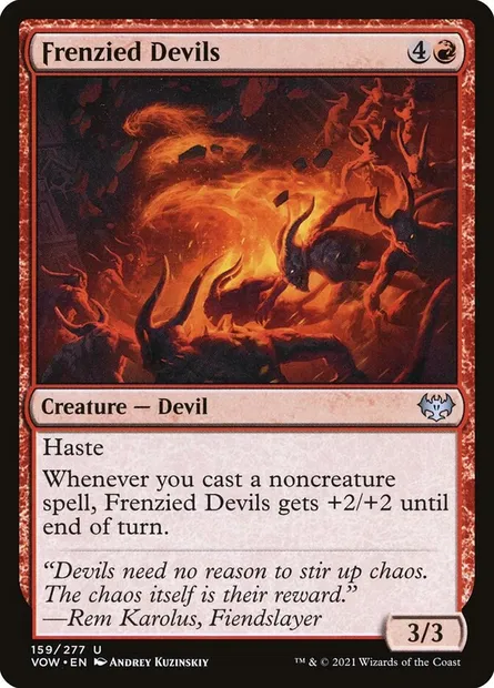 Frenzied Devils, Magic card VOW 159 — Innistrad: Crimson Vow set