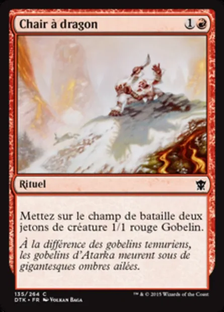 Chair à dragon, carte Magic DTK 135 — extension Les Dragons de Tarkir