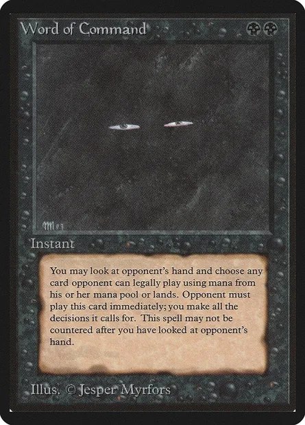 Word of Command, Magic card LEB 137 — Limited Edition Beta set