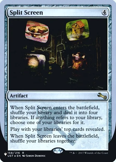 Split Screen, Magic card ULST 60 — The List (Unfinity Foil Edition) set