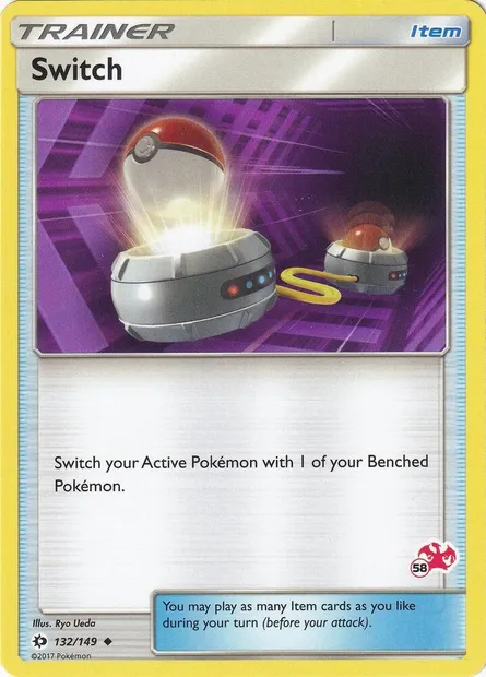 Switch, Pokémon card BA20 132c-58 — Battle Academy 2020 set