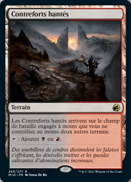 Contreforts hantés, carte Magic MID 263 — extension Innistrad : chasse de minuit