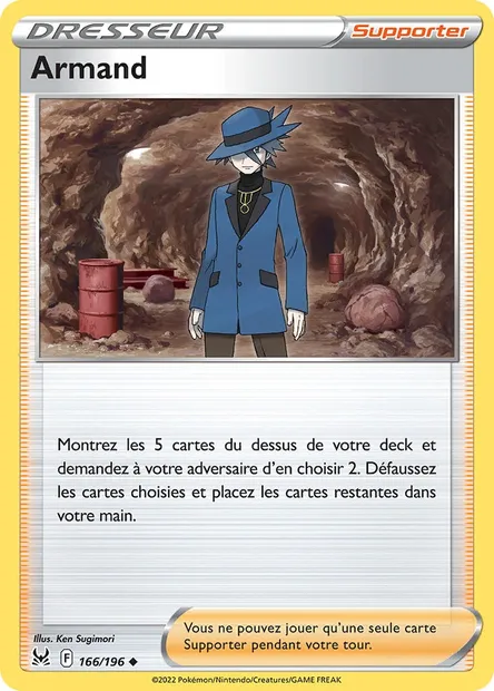Armand, carte Pokémon LOR 166 — extension Origine Perdue