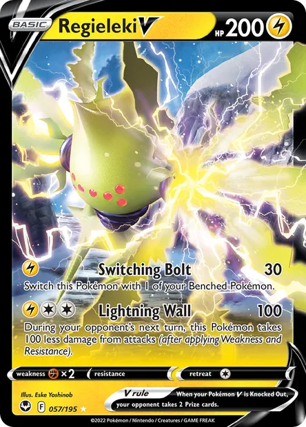 Regieleki V, Pokémon card SIT 057 — Silver Tempest set