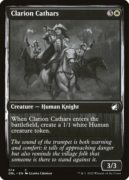 Clarion Cathars, Magic card DBL 14 — Innistrad: Double Feature set