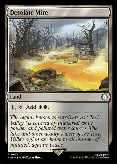 Desolate Mire, Magic card PIP 674 — Fallout set