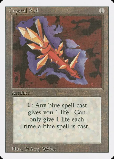 Crystal Rod, Magic card 3ED 242 — Revised Edition set
