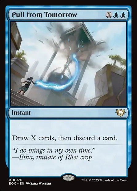 Pull from Tomorrow, Magic card EOC 76 — Edge of Eternities Commander set