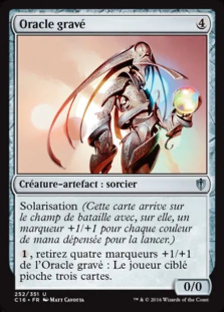 Oracle gravé, carte Magic C16 252 — extension Commander 2016