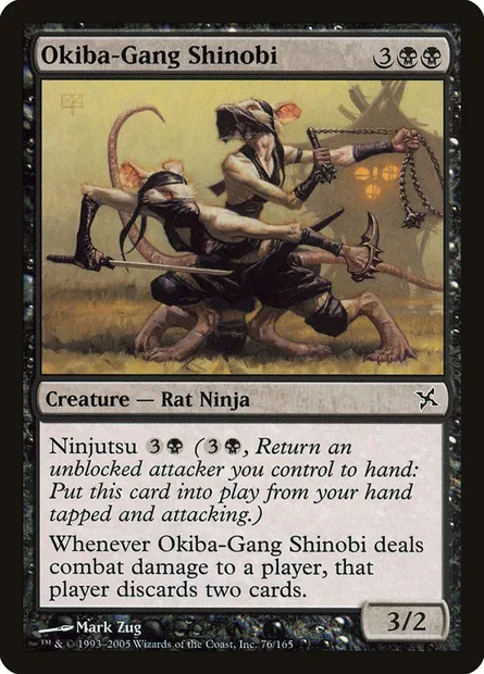 Okiba-Gang Shinobi, Magic card BOK 76 — Betrayers of Kamigawa set