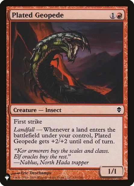 Plated Geopede, Magic card PLST ZEN-141 — The List set