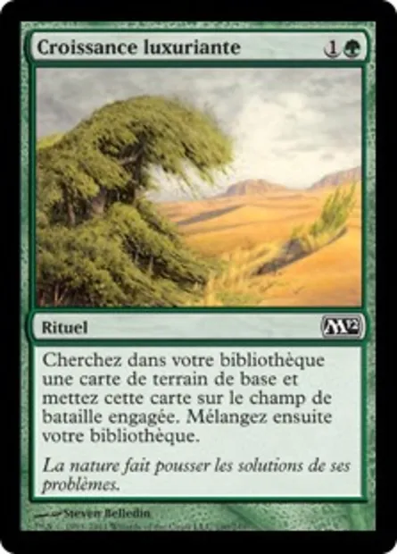 Croissance luxuriante, carte Magic M12 190 — extension Magic 2012