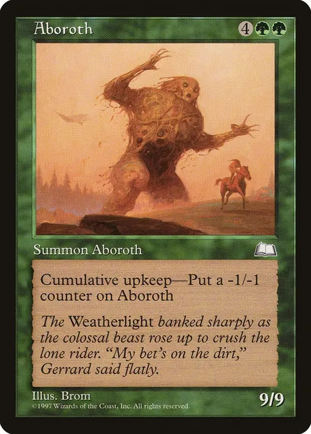 Aboroth, Magic card WTH 117 — Weatherlight set