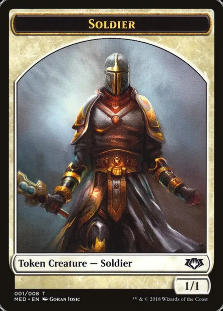 Soldier, carte Magic TMED G1 — extension Mythic Edition Tokens
