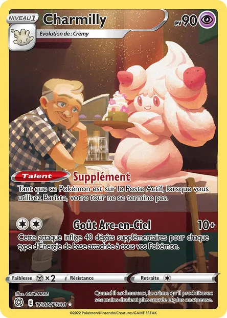 Charmilly, carte Pokémon BRS TG08 — extension Stars Étincelantes