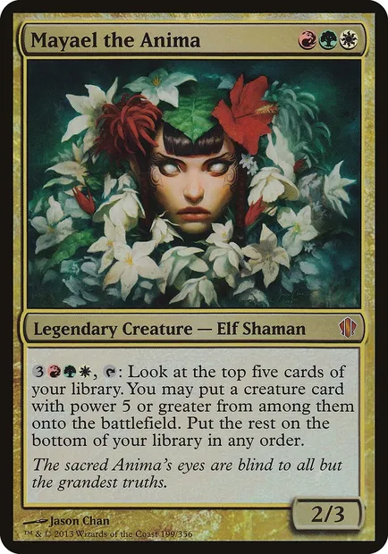Mayael l'Anima, carte Magic OC13 199 — extension Commander 2013 Oversized