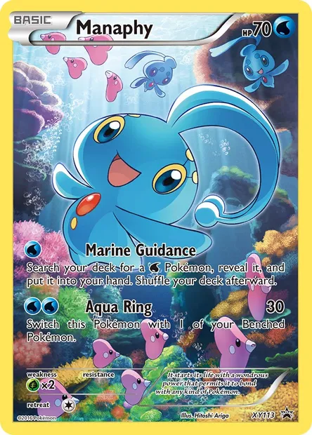 Manaphy, Pokémon card XY 113 — XY Black Star Promos set