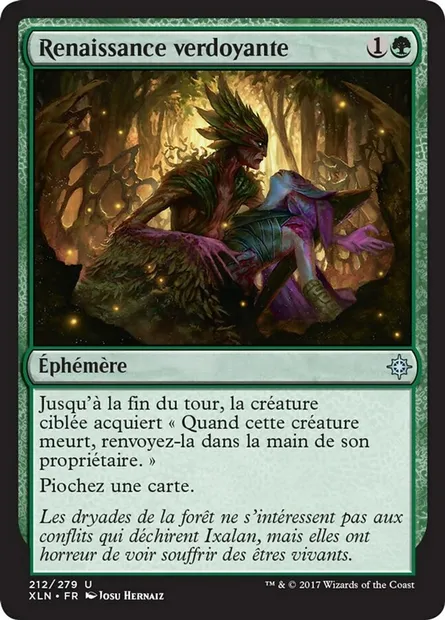 Renaissance verdoyante, carte Magic XLN 212 — extension Ixalan