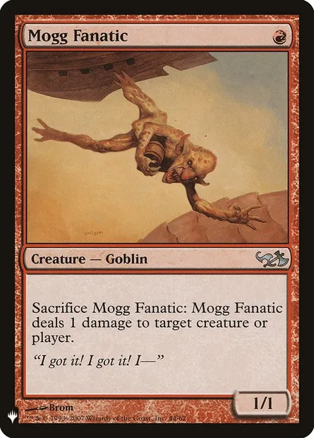 Mogg Fanatic, Magic card PLST DD1-44 — The List set