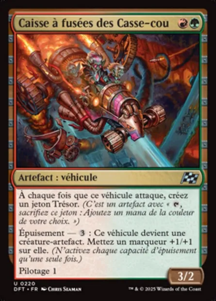 Caisse à fusées des Casse-cou, carte Magic DFT 220 — extension Aetherdrift