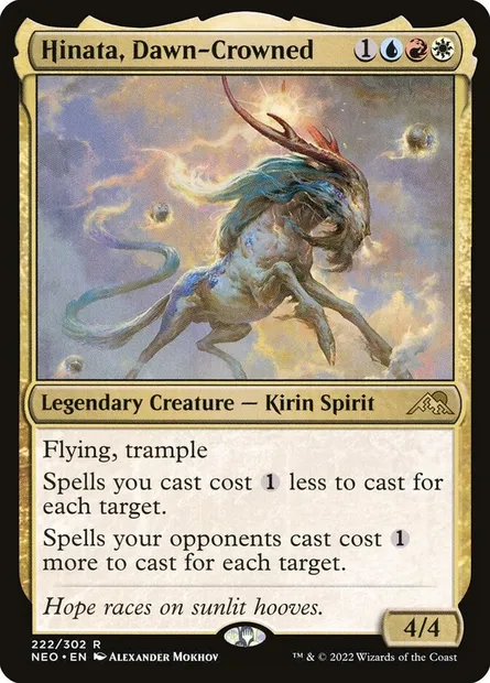 Hinata, Dawn-Crowned, Magic card NEO 222 — Kamigawa: Neon Dynasty set