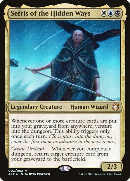 Sefris of the Hidden Ways, Magic card AFC 3 — Forgotten Realms Commander set