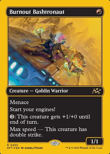 Burnout Bashtronaut, Magic card DFT 455 — Aetherdrift set