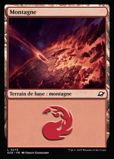 Montagne, carte Magic EOE 273 — extension Edge of Eternities