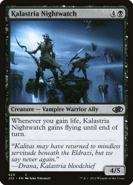 Kalastria Nightwatch, Magic card J22 429 — Jumpstart 2022 set