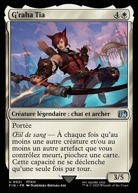 G'raha Tia, carte Magic FIN 21 — extension Final Fantasy
