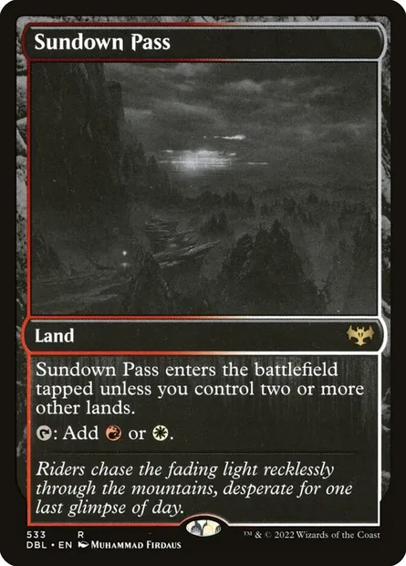 Sundown Pass, Magic card DBL 533 — Innistrad: Double Feature set