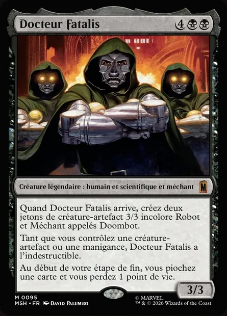Docteur Fatalis, carte Magic MSH 95 — extension Marvel Super Heroes