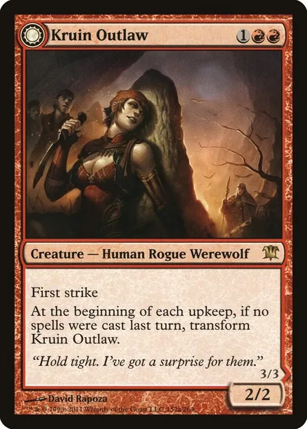 Kruin Outlaw // Terror of Kruin Pass, Magic card ISD 152 — Innistrad set