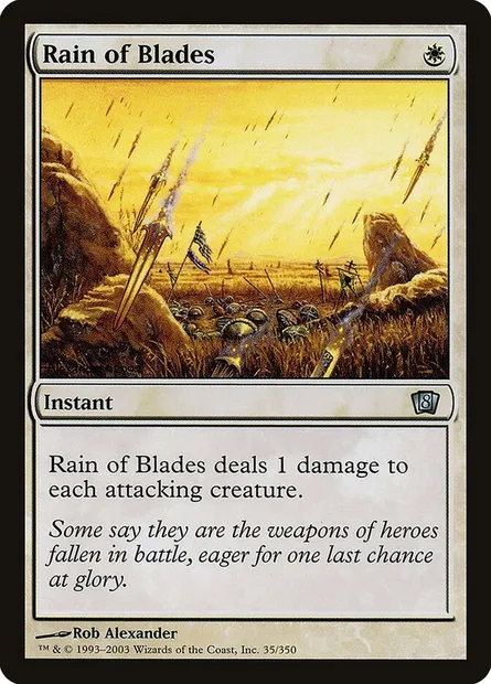 Rain of Blades, Magic card 8ED 35★ — Eighth Edition set