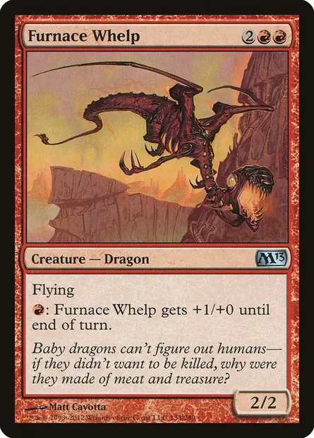 Furnace Whelp, Magic card M13 133 — Magic 2013 set