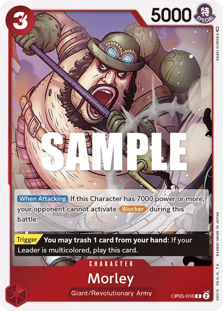 Morley, carte One Piece OP05-016 — extension AWAKENING OF THE NEW ERA