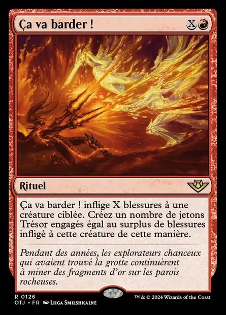 Ça va barder !, carte Magic OTJ 126 — extension Outlaws of Thunder Junction