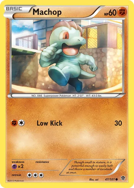 Machop, Pokémon card PLB 47 — Plasma Blast set