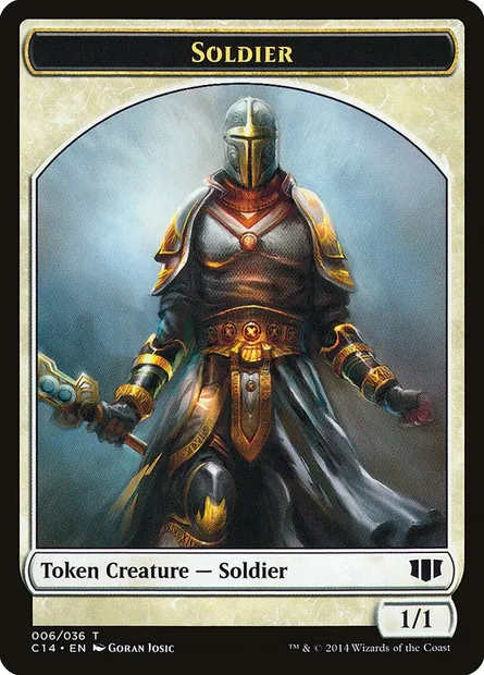 Soldier, Magic card TC14 6 — Commander 2014 Tokens set