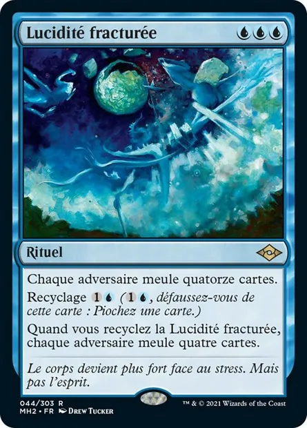 Lucidité fracturée, carte Magic MH2 44 — extension Horizons du Modern 2