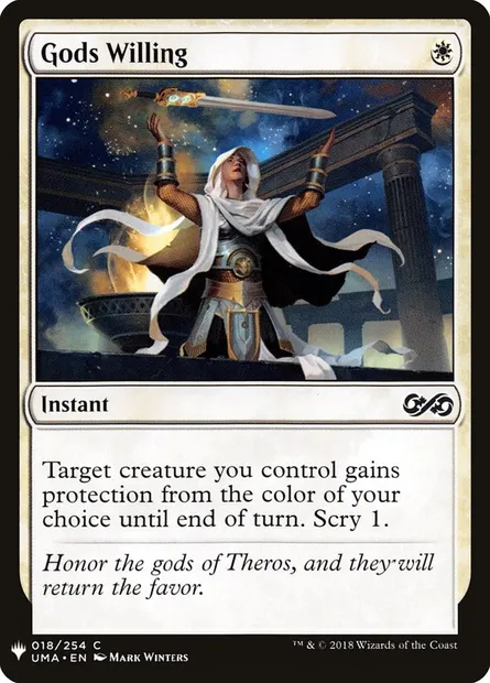 Gods Willing, Magic card PLST UMA-18 — The List set