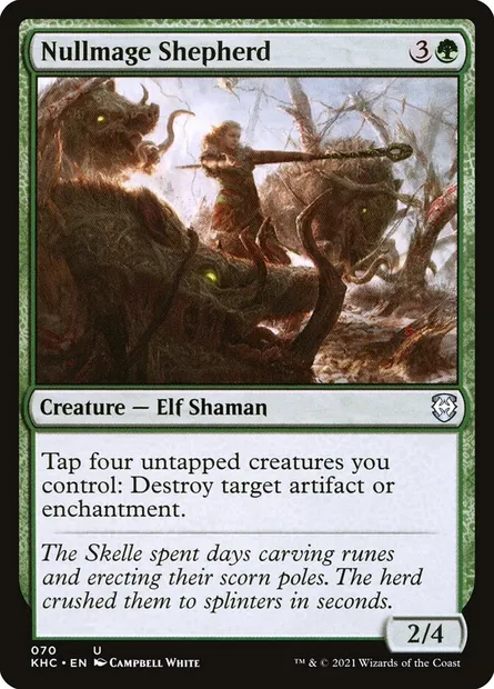 Nullmage Shepherd, Magic card KHC 70 — Kaldheim Commander set