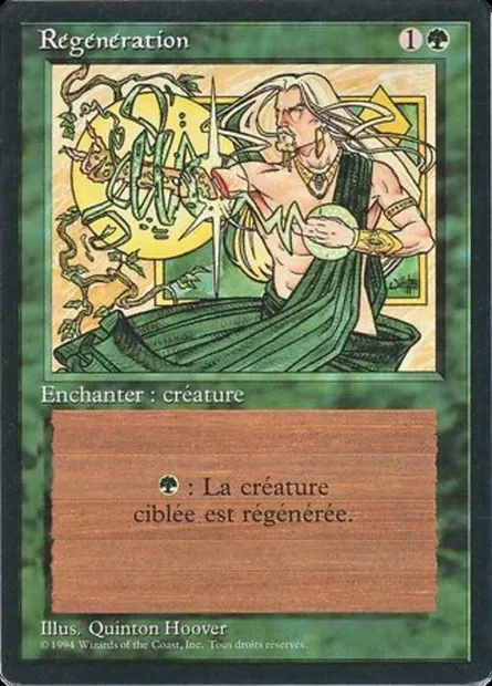 Regeneration, Magic card FBB 213 — Foreign Black Border set
