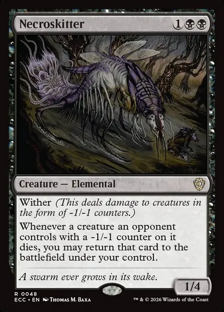 Necroskitter, Magic card ECC 48 — Lorwyn Eclipsed Commander set