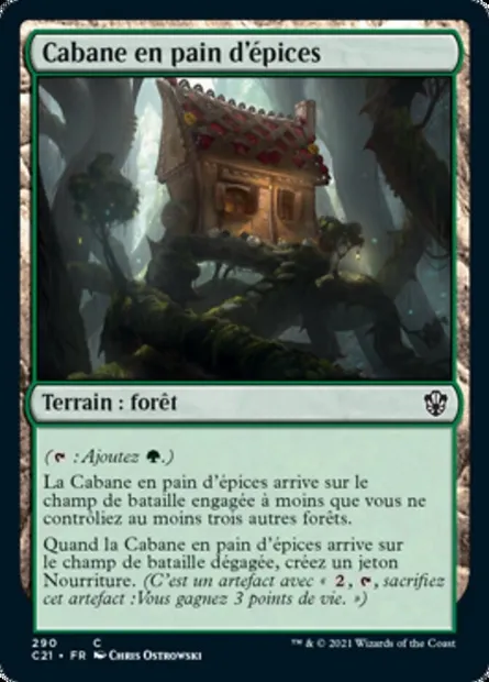Cabane en pain d'épices, carte Magic C21 290 — extension Commander 2021