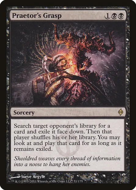 Praetor's Grasp, Magic card NPH 71 — New Phyrexia set