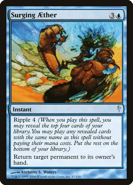 Surging Aether, Magic card CSP 47 — Coldsnap set